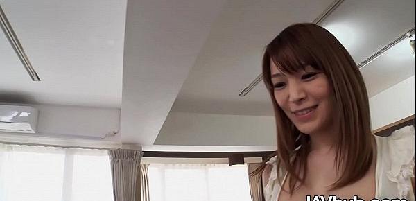  JAVHUB Sexy Sakura Aoi has her pussy filled with cum